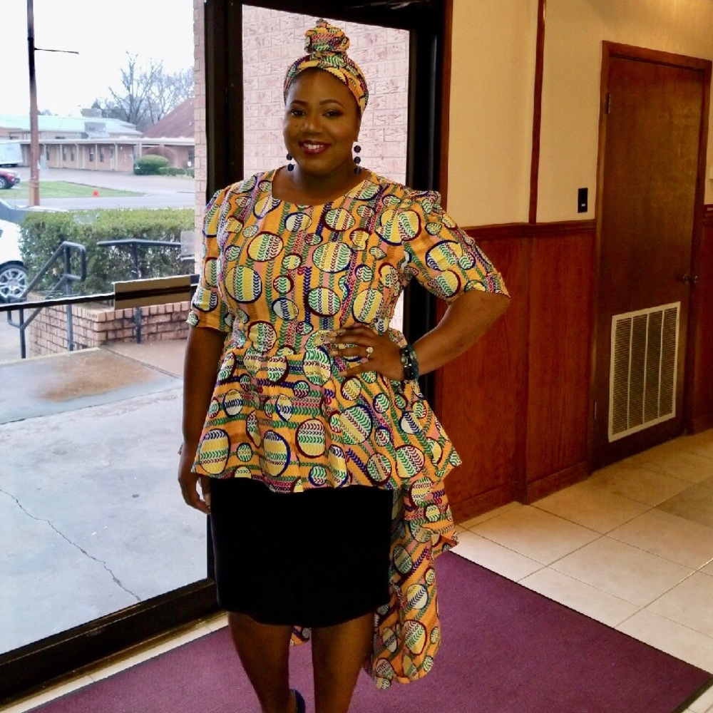 African print top